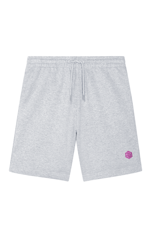 Unisex Boarder Shorts - Heather Grey (Pink)