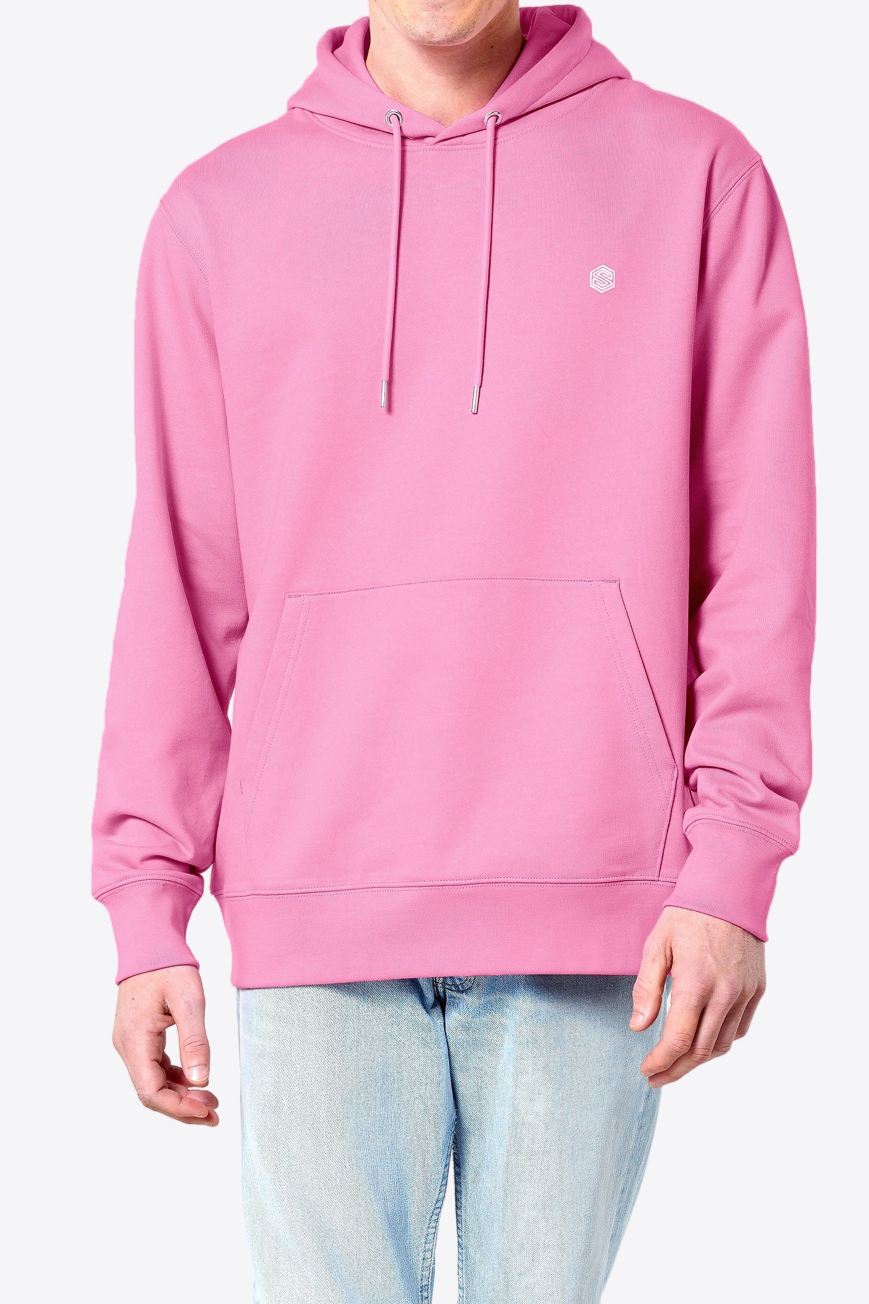 2024 Sundry Vintage Hoodie in Bubble Gum Stripe Pink 3 / Large