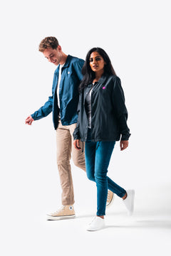 Unisex Coacher - Navy (White print)